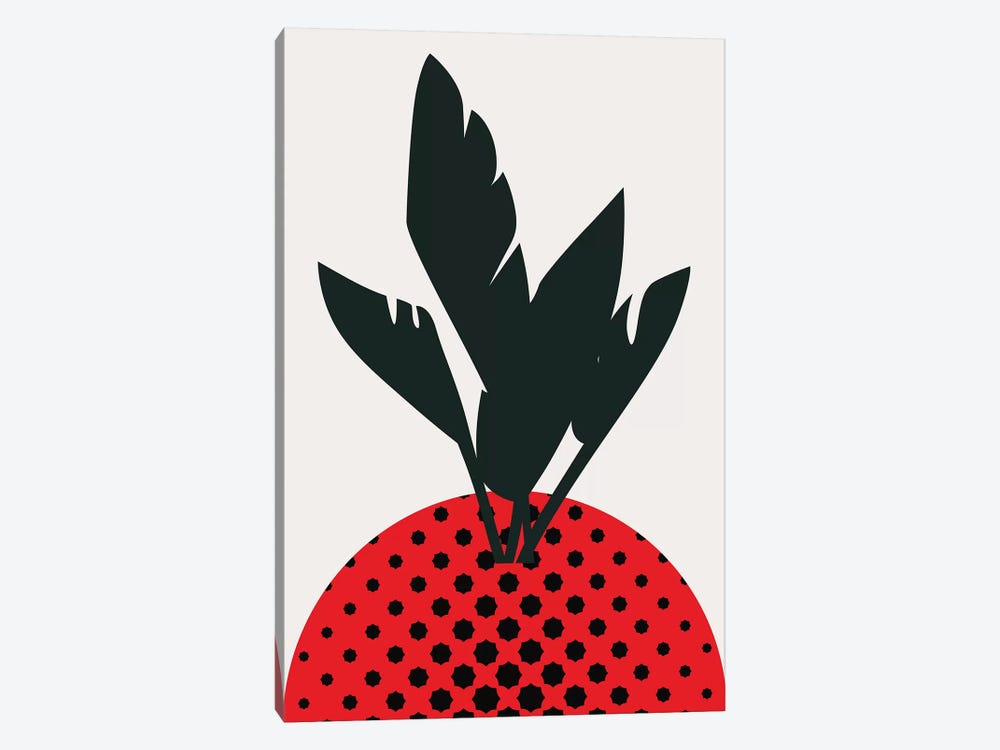 Merry Strawberry by Kubistika 1-piece Canvas Print