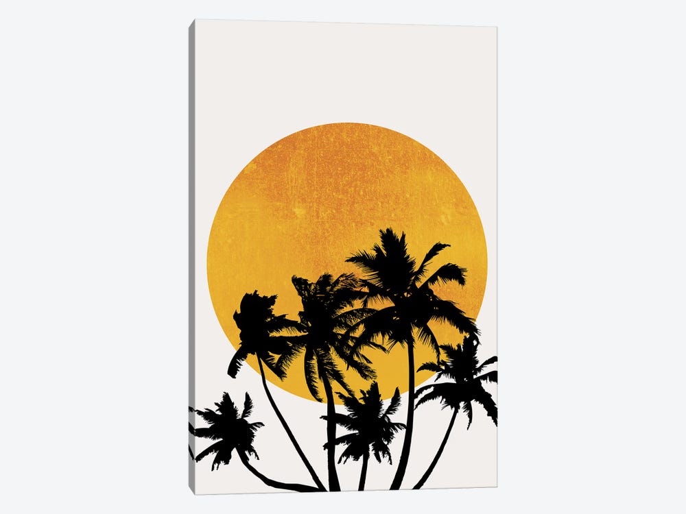 Miami Beach Sunset by Kubistika 1-piece Canvas Artwork