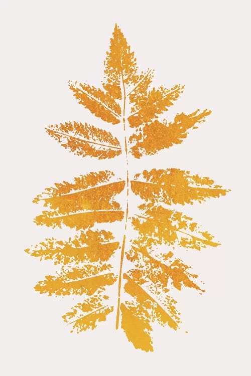 Oak Leaf Print - Yellow