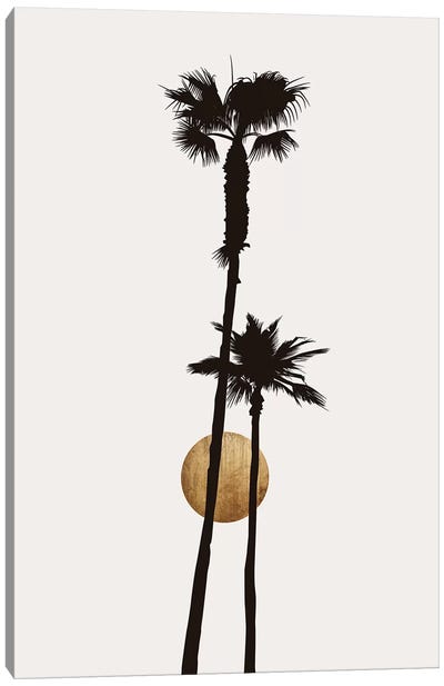Paradiso - Light Canvas Art Print - Palm Tree Art