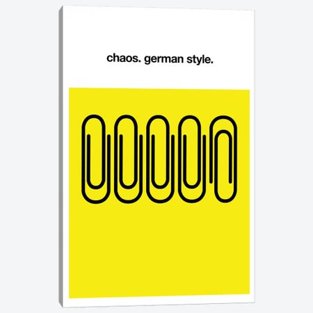Chaos German Style Canvas Print #KUB20} by Kubistika Art Print