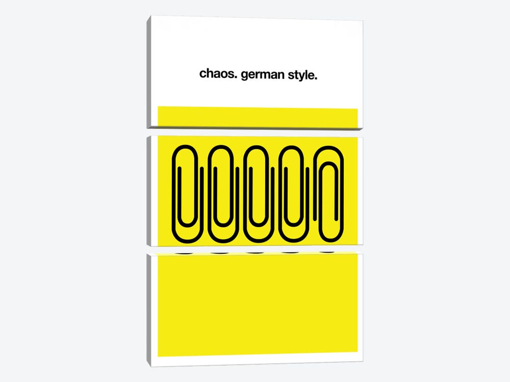 Chaos German Style by Kubistika 3-piece Art Print