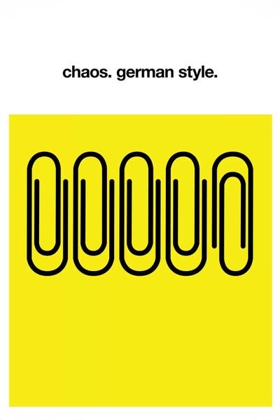 Funny Typography: Chaos German Style by Kubistika