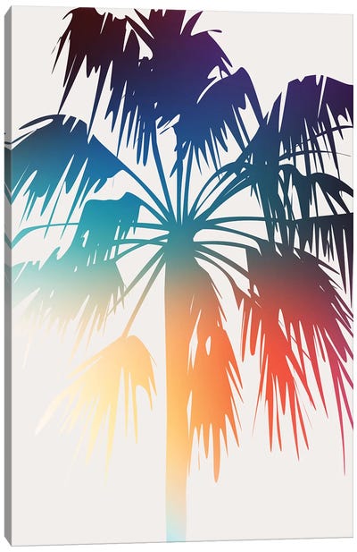 Prideful Palm Canvas Art Print - Beach Vibes