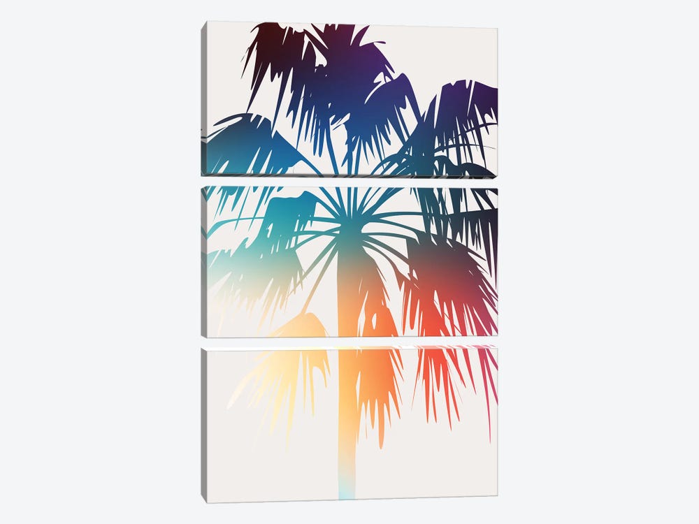 Prideful Palm by Kubistika 3-piece Art Print