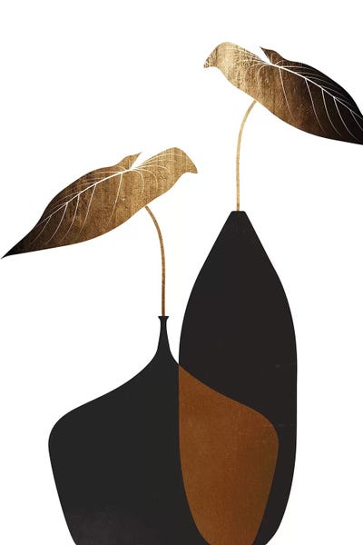 Scandinavian Bouquet by Kubistika framed canvas print