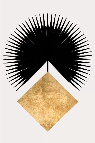 Shape No.14 by Kubistika framed canvas print