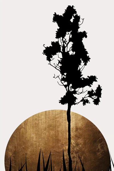 Shimmering Shadows by Kubistika framed canvas print