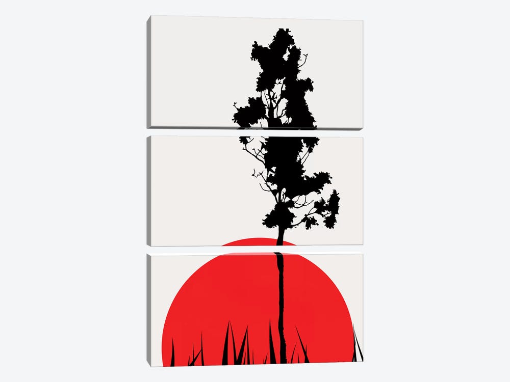 Sunset Shadow by Kubistika 3-piece Art Print