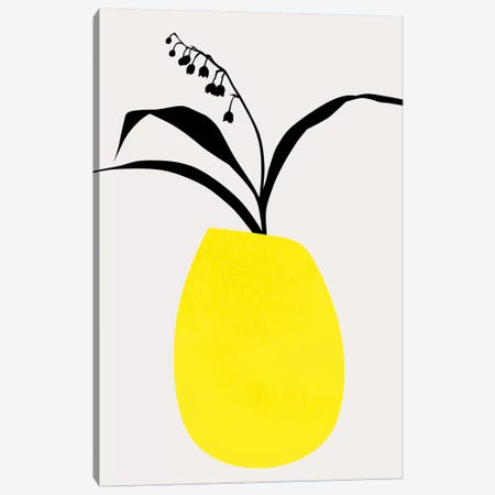 Water Lilies - Yellow Canvas Print #KUB249} by Kubistika Canvas Print