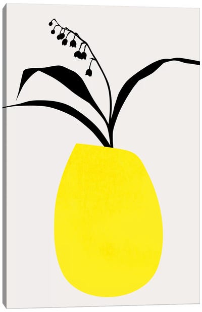 Water Lilies - Yellow Canvas Art Print - Kubistika