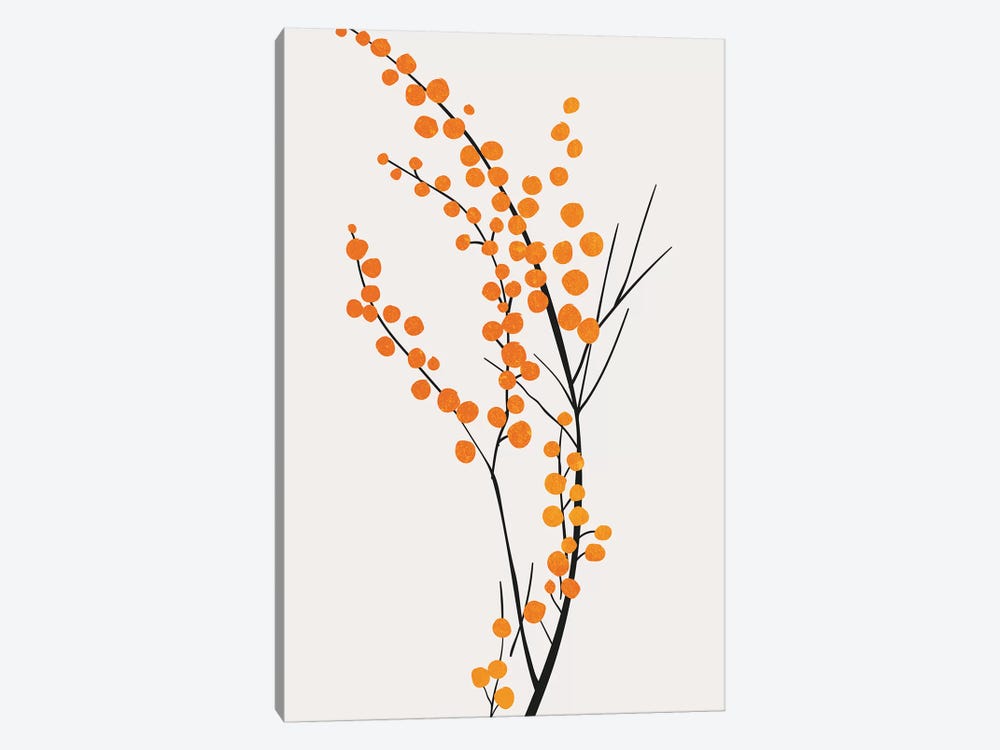 Wild Berries - Orange by Kubistika 1-piece Art Print