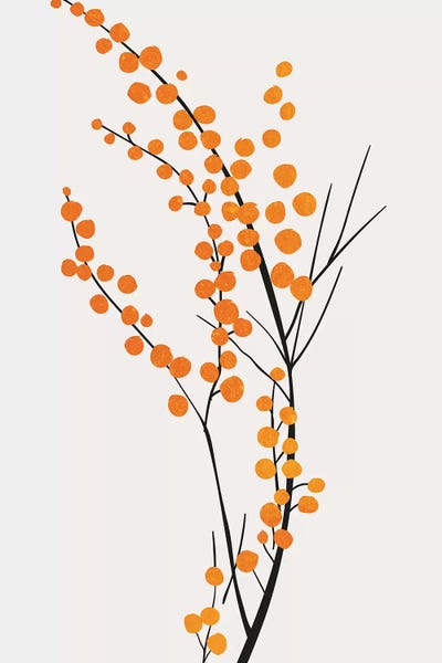 Minimalist Dining Room: Wild Berries - Orange by Kubistika