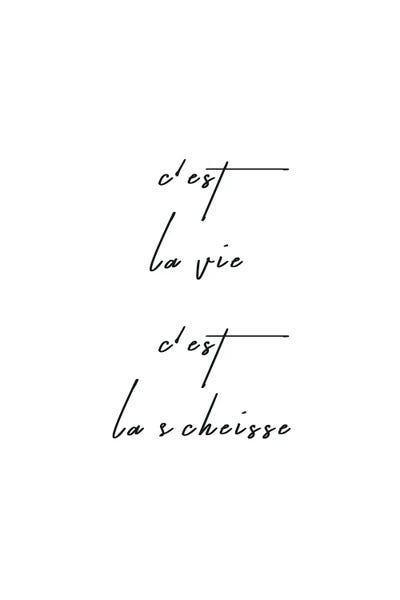 C`est La Vie by Kubistika framed canvas print