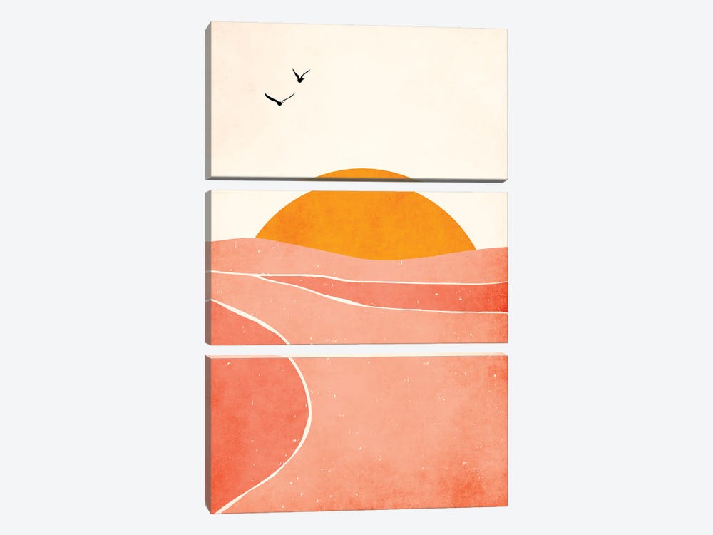 Dancing In The Sun by Kubistika 3-piece Art Print