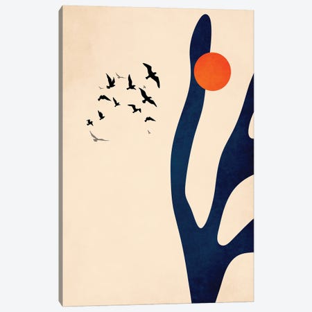 Desert Birds Canvas Print #KUB270} by Kubistika Canvas Art