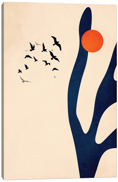Desert Birds Canvas Art Print - Kubistika