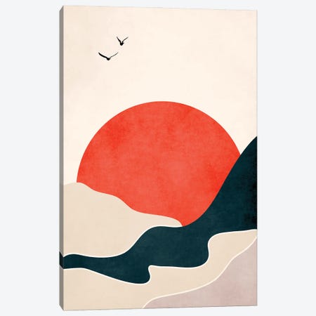 Drowning Sun Canvas Print #KUB274} by Kubistika Canvas Art Print