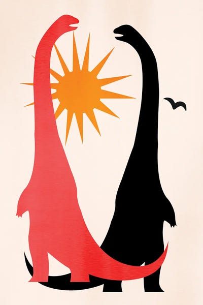 Kids Dinosaur Art: Good Old Days by Kubistika