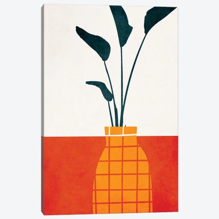 Kitchen Table With Plant Canvas Print #KUB289} by Kubistika Canvas Print