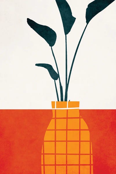 '70s Aesthetic: Kitchen Table With Plant by Kubistika