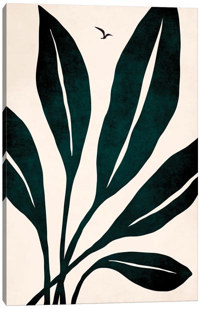 Ophelia Verde Canvas Art Print - Kubistika