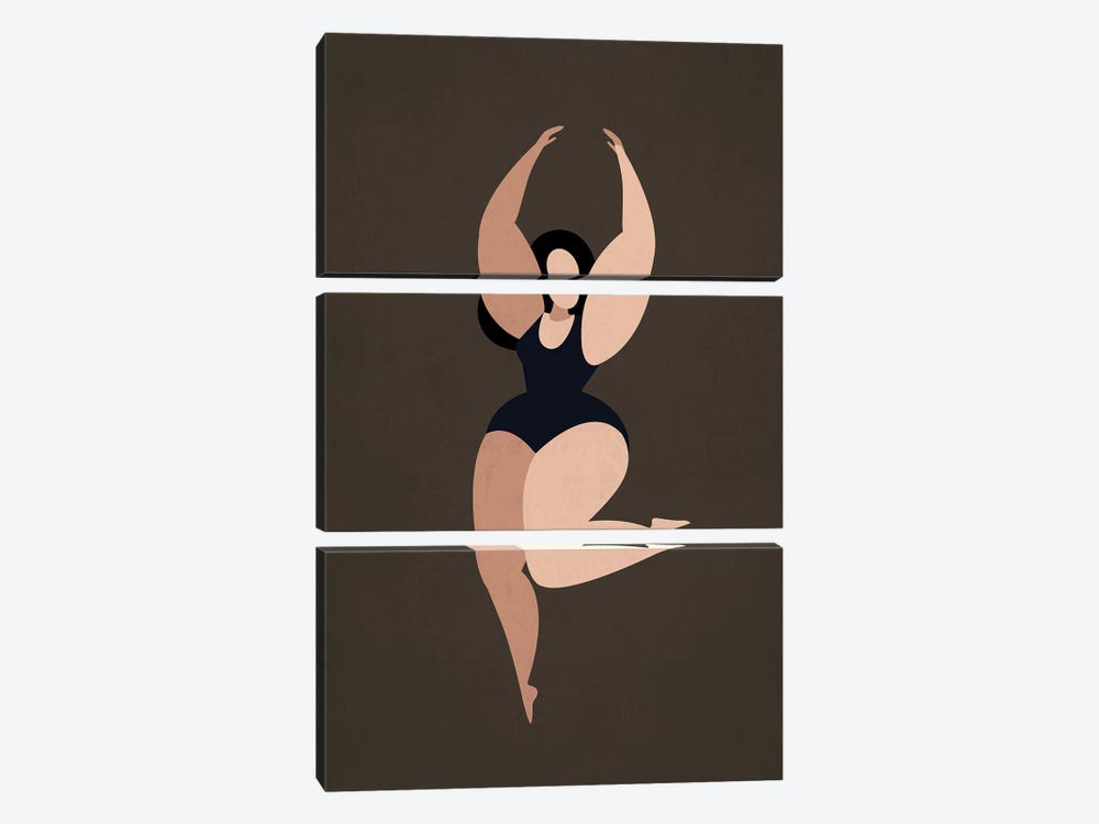 Prima Ballerina Y by Kubistika 3-piece Canvas Art