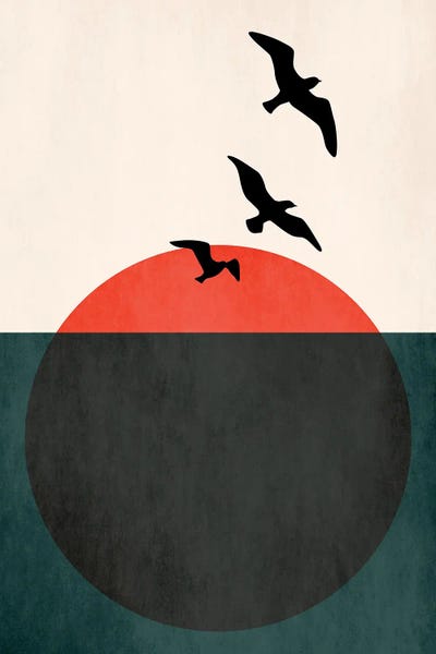 Sunset Breeze Z by Kubistika framed canvas print