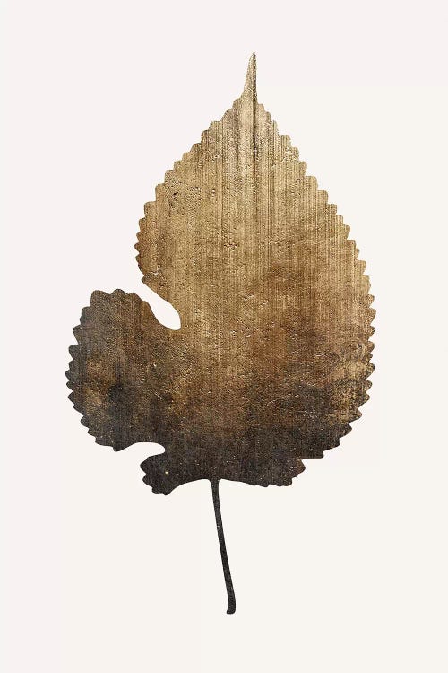 Golden Leaf by Kubistika canvas print