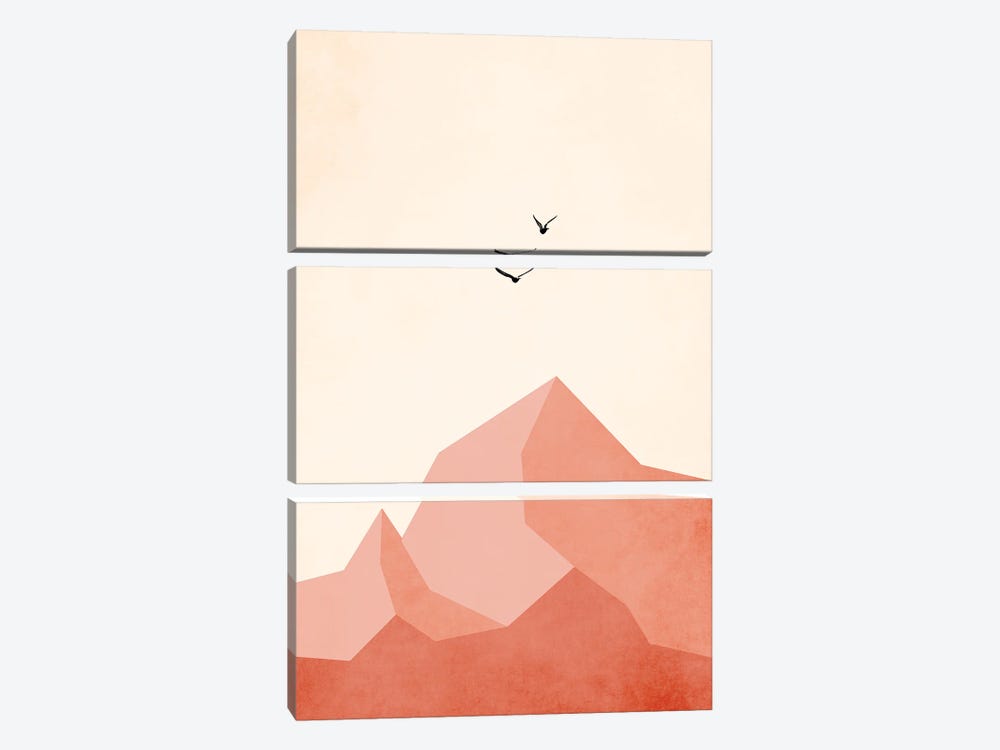 Zugspitze, EINS by Kubistika 3-piece Canvas Art Print