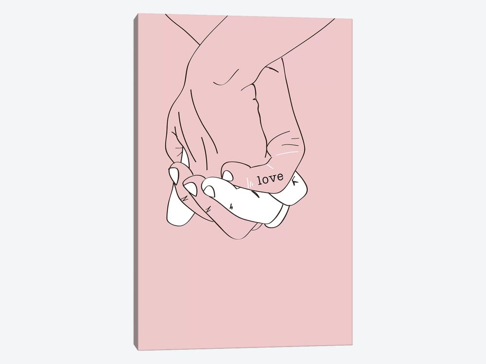 Hand In Hand by Kubistika 1-piece Art Print