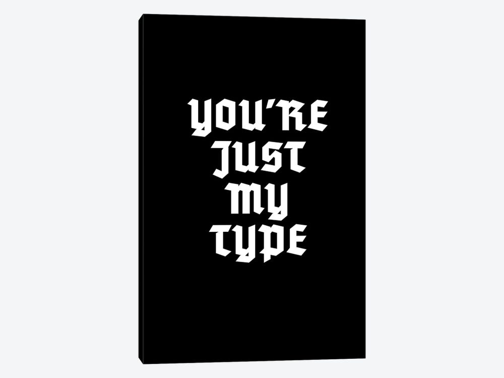Just My Type by Kubistika 1-piece Canvas Art Print
