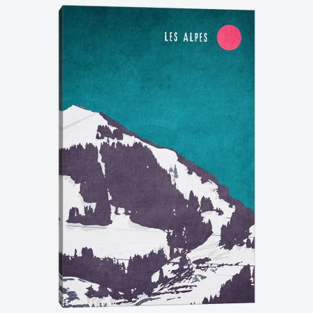 Les Alpes Canvas Print #KUB40} by Kubistika Canvas Print