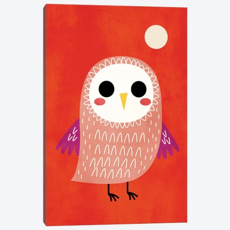 Little Owl Canvas Print #KUB45} by Kubistika Canvas Wall Art