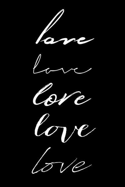 Love Love Love by Kubistika framed canvas print