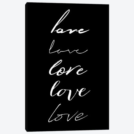 Love Love Love Canvas Print #KUB48} by Kubistika Canvas Print