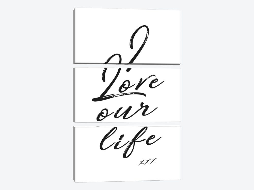 Love Our Life by Kubistika 3-piece Canvas Artwork