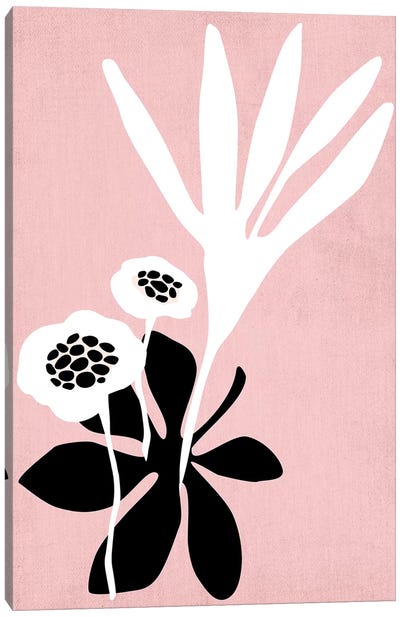 Pink Blossom Canvas Art Print - Kubistika