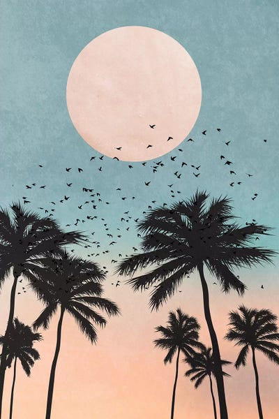 Sunrise by Kubistika framed canvas print