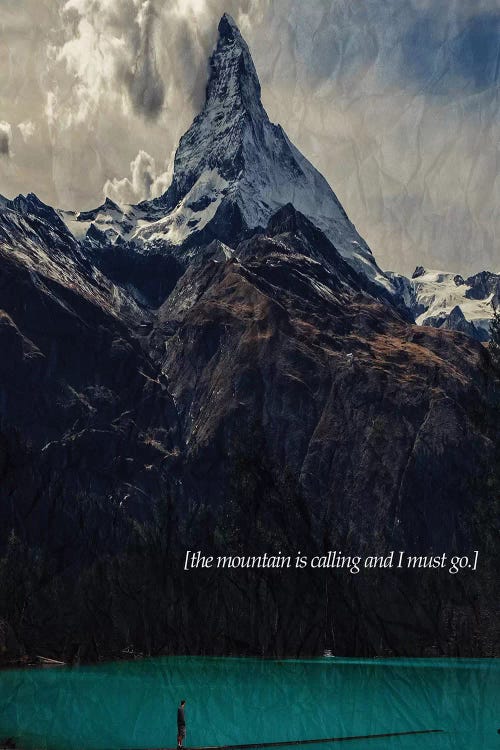 The Mountain Is Calling by Kubistika wall art