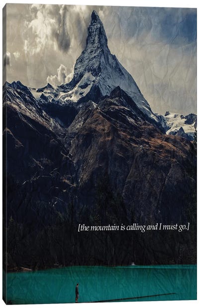 The Mountain Is Calling Canvas Art Print - Kubistika