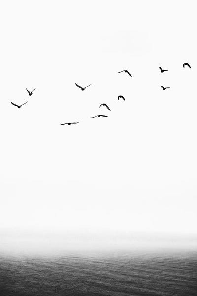 The Seaside by Kubistika framed canvas print