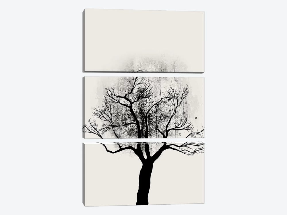 Tree Study No.5 by Kubistika 3-piece Canvas Wall Art