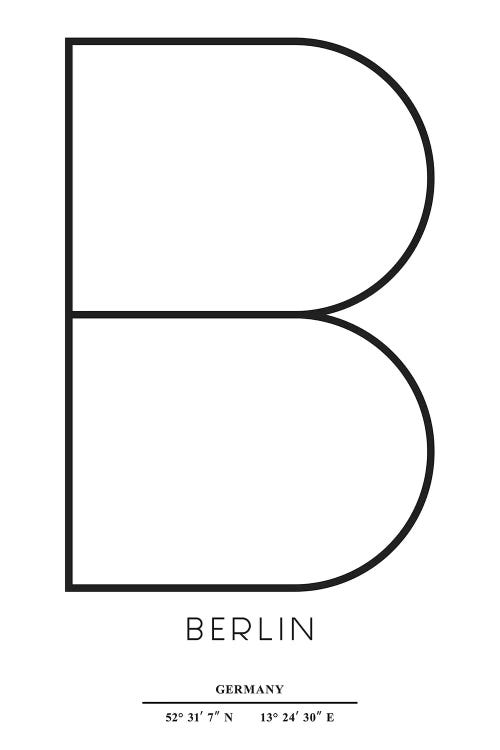 Berlin by Kubistika canvas print