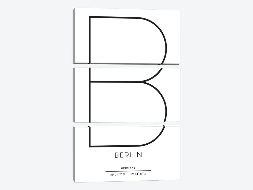 Berlin by Kubistika 3-piece Canvas Art Print