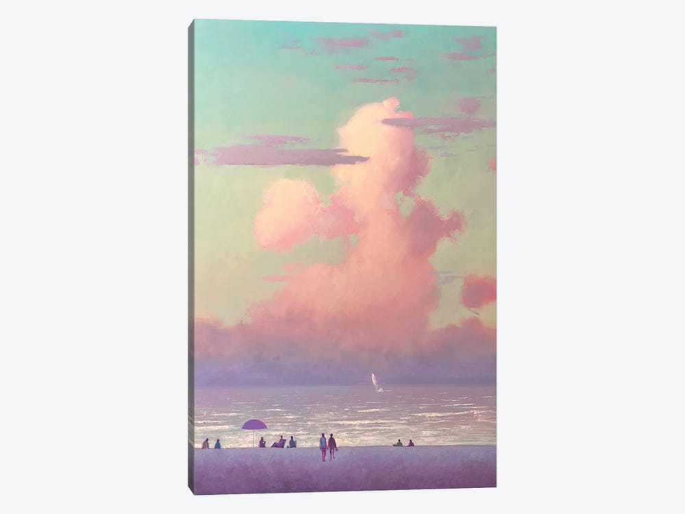 A Romantic Evening At The Sea by Andrii Kovalyk 1-piece Canvas Print