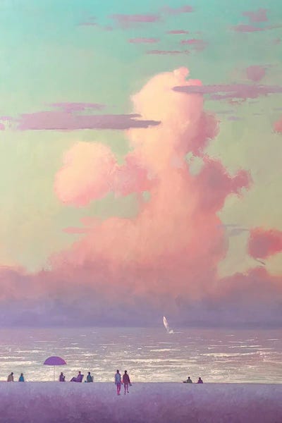 Color Fields: A Romantic Evening At The Sea by Andrii Kovalyk