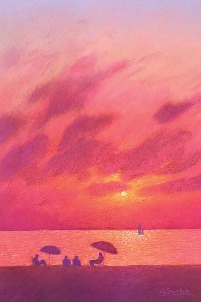 Color Fields: Sunset On The Sea by Andrii Kovalyk
