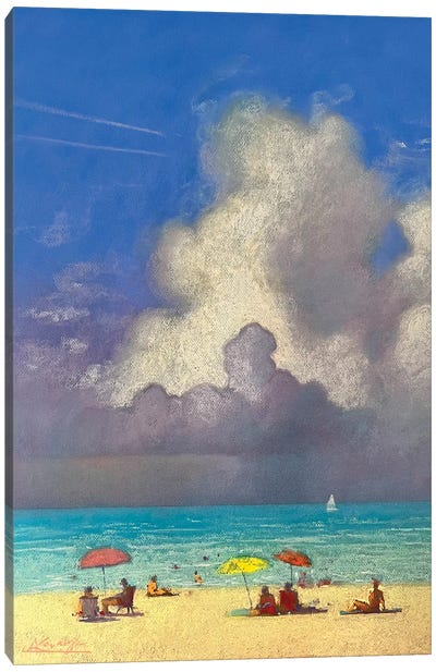 Warm Memories Of A Summer Day At Sea Canvas Art Print - Andrii Kovalyk