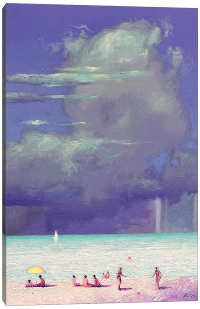 Before A Storm At Sea Canvas Art Print